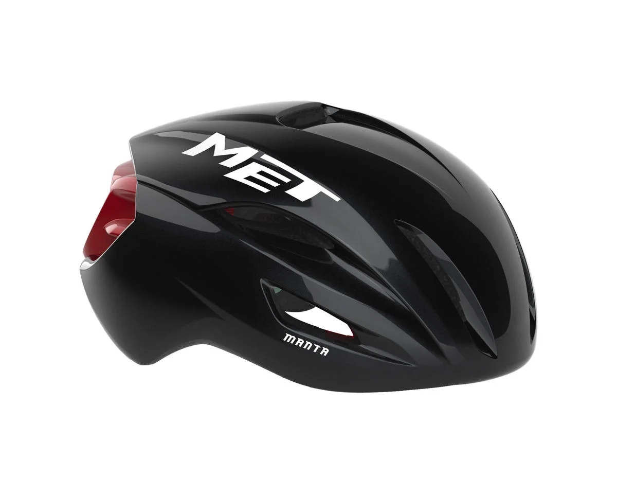 Met Manta MIPS Helmet (Black/Red Glossy) (M)